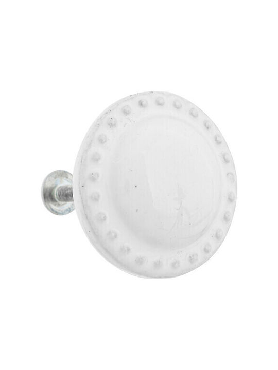 Atmosphera Πόμολο Επίπλου από Κεραμικό Λευκά Φ4mm 195126 2τμχ Atmosphera Πόμολο Επίπλου από Κεραμικό Λευκά Φ4mm 195126 2τμχ