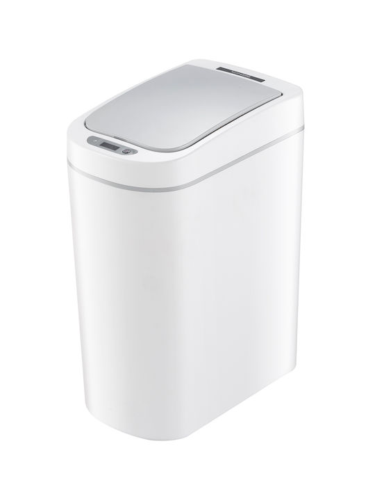 Home Use Waste Bin Waste Plastic with Photocell White 7lt 1pcs