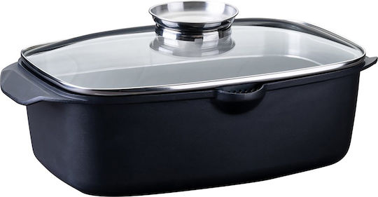 Fackelmann Niederländische Öfen Aluminium Roaster mit Glasdeckel 7lt Fackelmann Niederländische Öfen Aluminium Roaster mit Glasdeckel 7lt