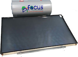 Focus Ηλιακός Θερμοσίφωνας 150lt Glass Διπλής Ενέργειας 2τ.μ. Επιλεκτικός