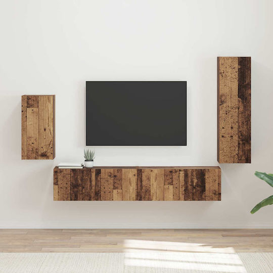 Living Room TV Unit Old Wood L30xW31xH100cm