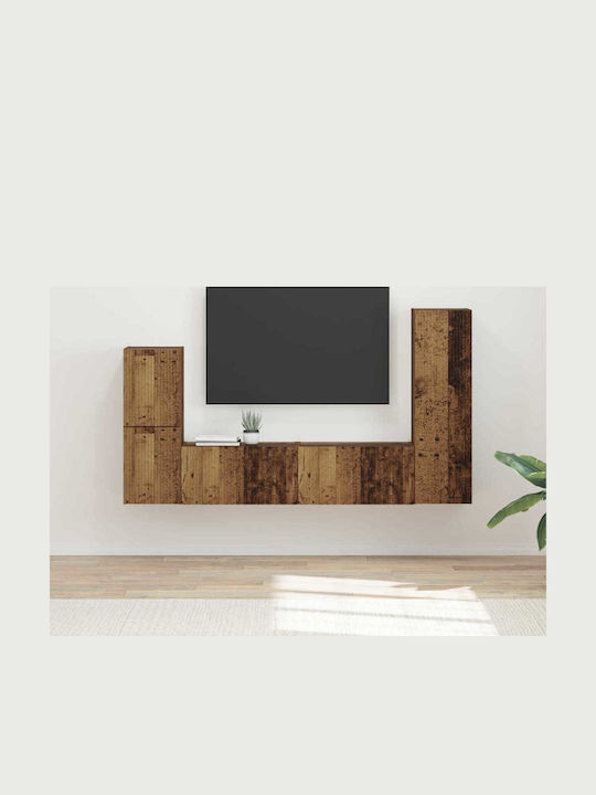 Living Room TV Unit Old Wood L30xW31xH100cm
