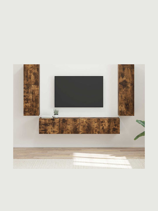 Living Room TV Unit Smoked Oak L30xW31xH100cm