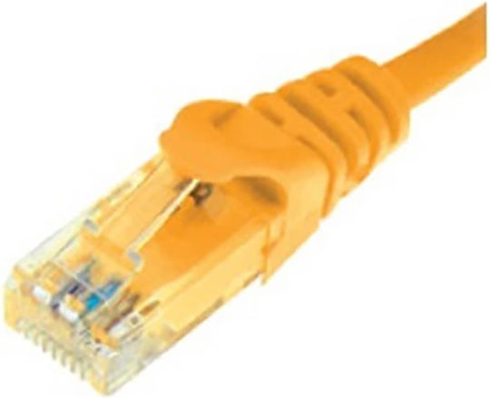 U/UTP Cat.5e (Gigabit) Мрежов Кабел Ethernet 3м Жълт 5 Бройки