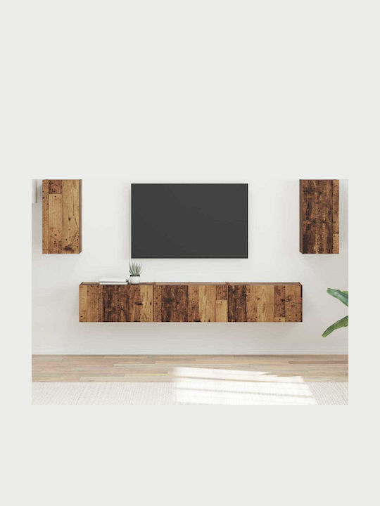 Living Room TV Unit Old Wood L30xW31xH60cm