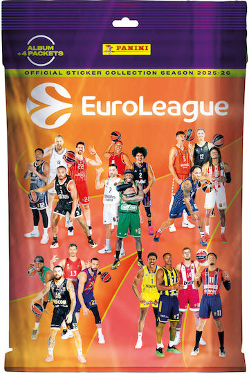 Euroleague 2026 Stickers Αυτοκόλλητα Panini Starter Pack