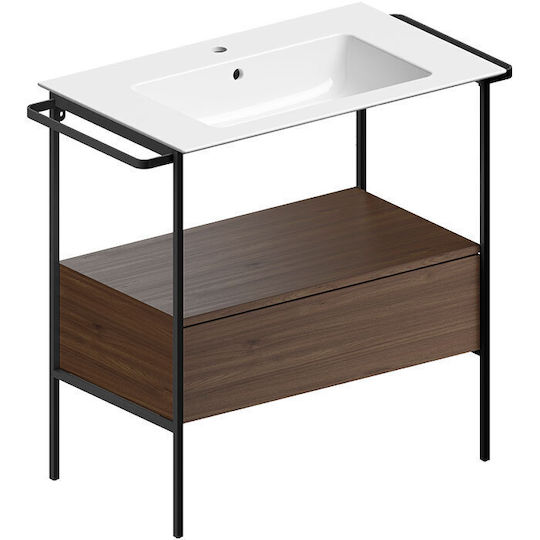 GSI Blat cu Lavoar L82xW46xH85.4cm Negru
