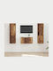 Living Room TV Unit Old Wood L30xW31xH60cm