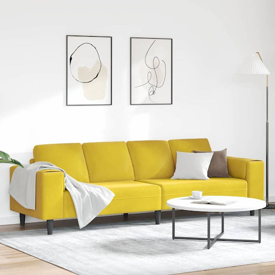 Canapea Patru Locuri Galbenă 250x77x76cm