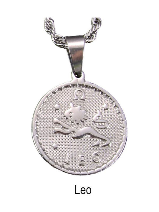 Awear Necklace Zodiac Sign Leo from Steel