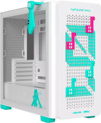 Asus A23 Hatsune Miku Edition Gaming Micro Tower Cu Deschidere Laterală