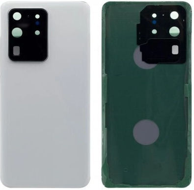 Samsung Galaxy S20 Ultra Капак За Батерия И Обектив За Камера Бял Клас А