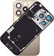 Apple iPhone 16 Pro Max Desert Titanium Battery Cover Full Bracket Camera Lens Magnets Waterproof Flash Light Original Wireless Charging