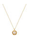 Papoulidis Jewellery Necklace from Gold Plated Silver with Pearls