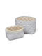 Cam Cam Copenhagen Nursery Storage Baskets Classic Stripes Blue 2 Pieces