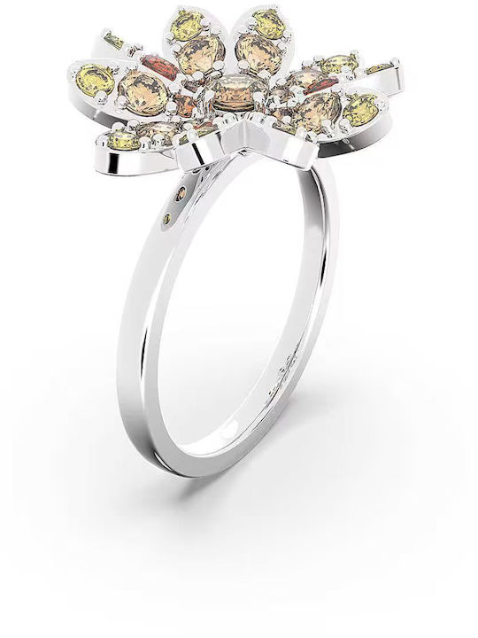 Swarovski Damen Ring mit Steinen aus Stahl