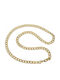 Liska Chain Neck made of Stainless Steel Gold-plated Wide Thickness 8mm and Length 60cm