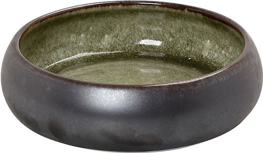Espiel Pebble Σαλατιέρα Κεραμική Καφέ-Πράσινο 19.5x19.5x5.5cm 2τμχ