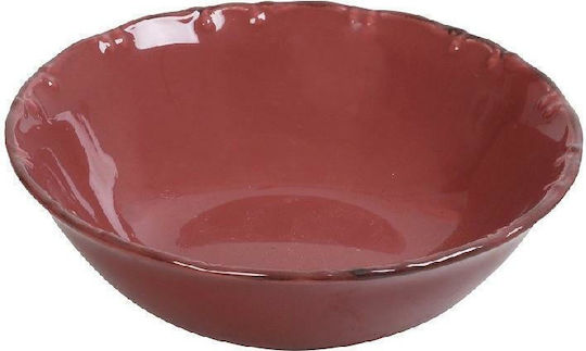 Espiel Liana Serving Bowl Round made of Porcelain Red with Diameter 16cm 6pcs