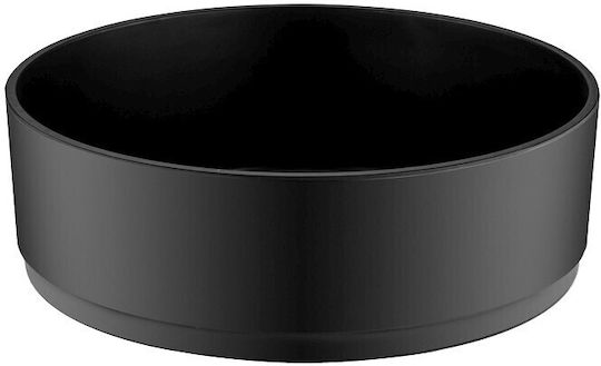 Espiel Tria Melamine Salad Bowl Black 24x24x9cm