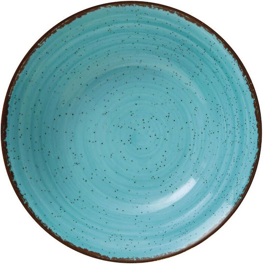 GTSA Tiffany Porcelain Salad Bowl Blue 23x23x6.5cm