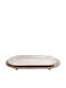 Fylliana Set of 2 Metal Trays Fylliana Fl1128 Beige-White Color 60x27x6cm