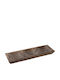 Espiel Wooden Dessert Divided Serving Plate with 3 Slots Brown Ø45cmxY4cm 13x45x4cm 2pcs