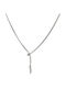 Awear Necklace with design Snake from Steel with Zircon