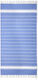 Strandtuch Baumwolle Blau