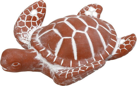 Espiel Decorative Turtle made of Ceramic in Teracotta 22.5x19x7cm 1pcs