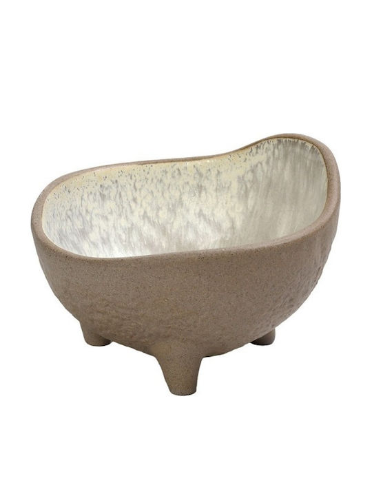 Espiel Spirit Decorative Bowl Pedestal Beige 13...