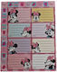 Gim Minnie Ετικέτες Τετραδίων 8x2cm 16τμχ