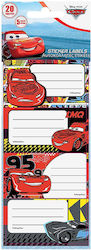 Disney Cars 5 Ετικέτες Τετραδίων 20τμχ Disney Cars 5 Ετικέτες Τετραδίων 20τμχ