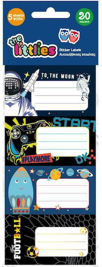 Luna 4 Blätter Notebook Etiketten 5x4cm 4 Stück