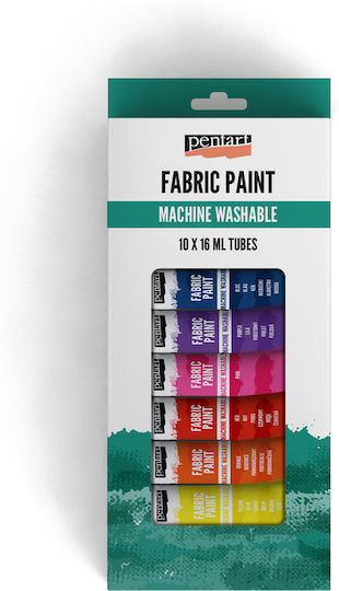 Pentart Special Craft Paints for Fabric 16ml 10pcs