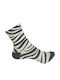 Gift-Me Women's Socks White With Grey