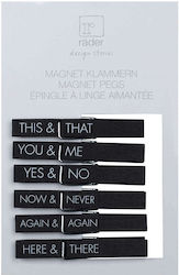 Raeder This & That Σετ Μαγνητάκια Ξύλινα 7.5x1εκ. 6τμχ