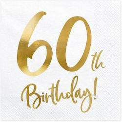 Party Napkins 33x33cm White