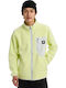 Men's Fleece Cardigan Glow Yellow Green