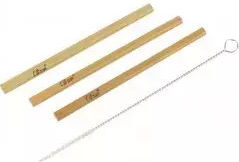 OLABamboo Straws Μπαμπού Καφέ με Βουρτσάκι OLABamboo Straws Μπαμπού Καφέ με Βουρτσάκι