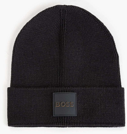 Beanie Ανδρικός Σκούφος Πλεκτός σε Μαύρο χρώμα