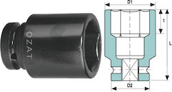 1'' Impact Socket Head 6 Sides Length 48 1'' Impact Socket Head 6 Sides Length 48