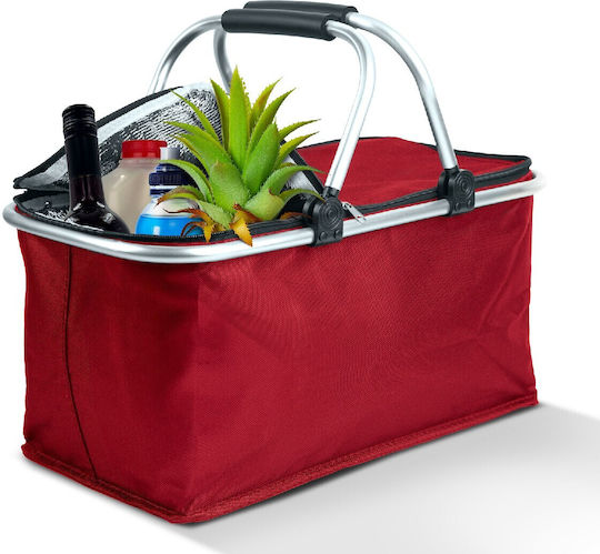 Family Enterprise Coș Echipament Pentru Picnic 28x49cm În Culoare Roșie