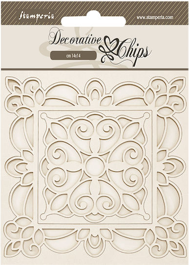 Chipboard Stamperia 14x14cm Herbarium Silvae Κορνίζα