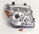 Vordere Autolampen Led Engelsaugen Nissan Navara Pathfinder 2005-2009 Chrom Lampen H1 Satz 2 Stück