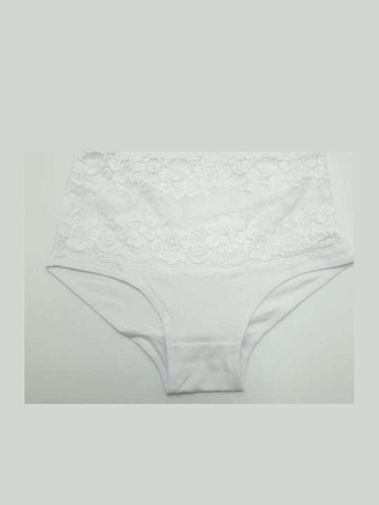 Topaki Cotton High Waist Women's Briefs with La...
