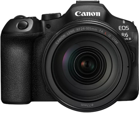 Canon EOS R6 Mark III Mirrorless Cameră Kit (RF 24-105mm F4L IS USM) Neagră