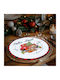 Alista Home Weihnachtlicher Salve Metallisch Weißs