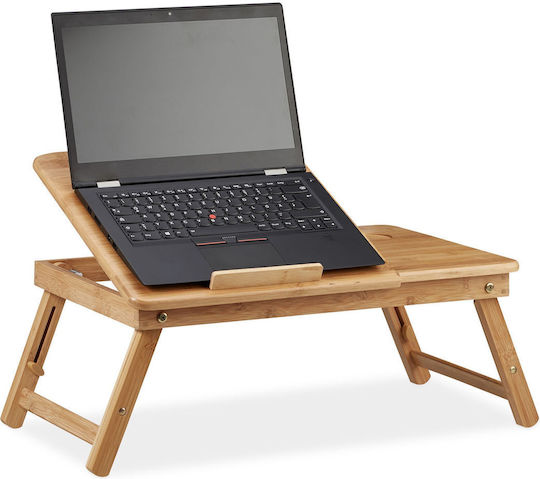 Relaxdays Τραπεζάκι για Laptop έως 17" Μπεζ 10022219