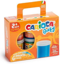 Carioca Finger Paints Baby 6x80ml 2 Pieces
